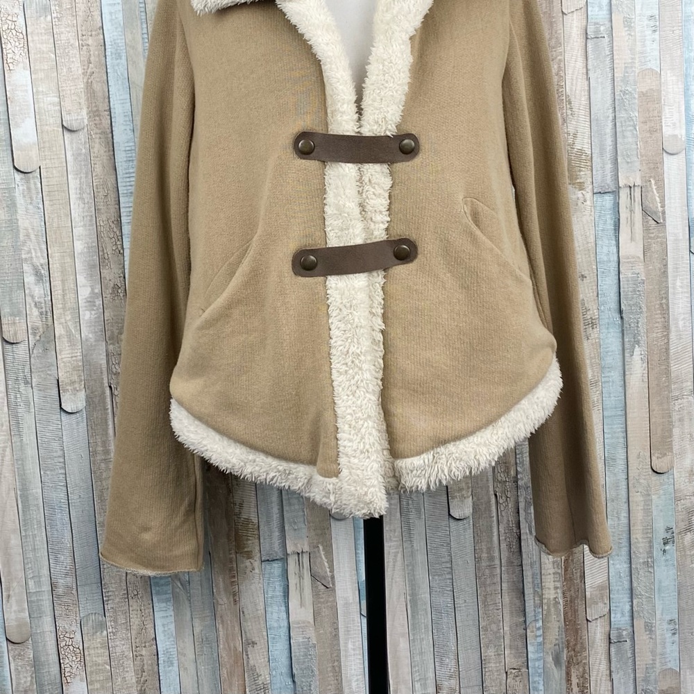 Pete Greta M Shearling Faux Fur Lined Knit Jacket - Picture 4 of 7